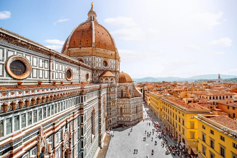 Pohled na Florencii z dálky